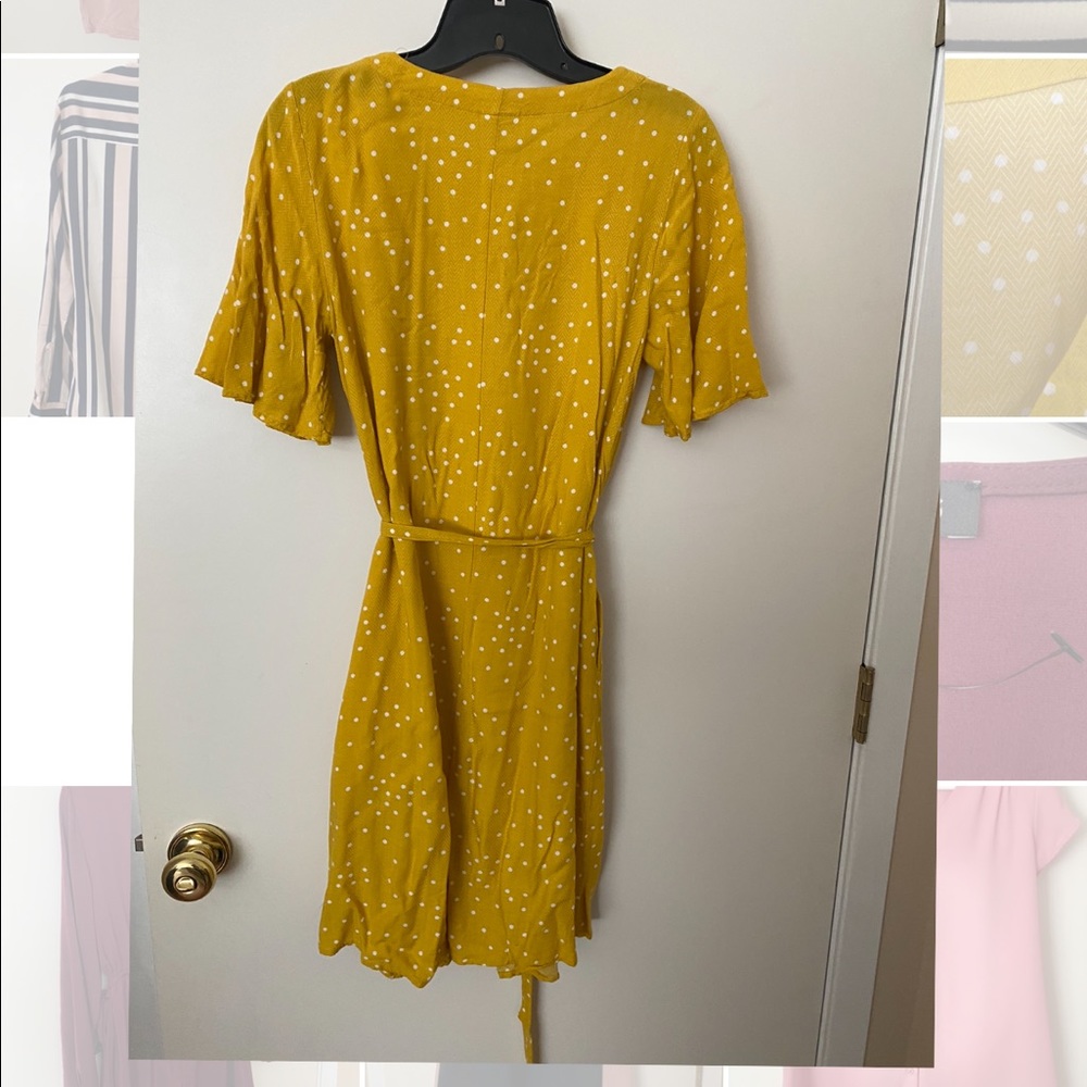 Yellow Dress with Polka Dots